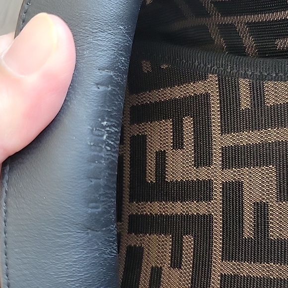 FENDI Zucca Moccasin Logo Leather Loafer for Men - Picture 5 of 17